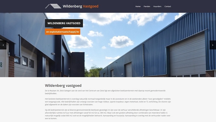 Website Wildenberg Vastgoed - wildenbergvastgoed.nl